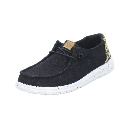 Hey Dude Sneaker Damen Wendy Wildcat Schwarz-kombi