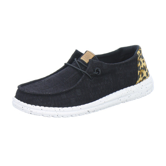 Hey Dude Sneaker Damen Wendy Wildcat Schwarz-kombi