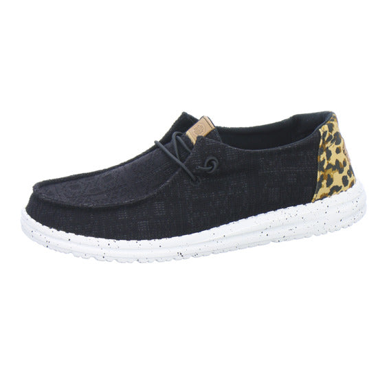Hey Dude Sneaker Damen Wendy Wildcat Schwarz-kombi