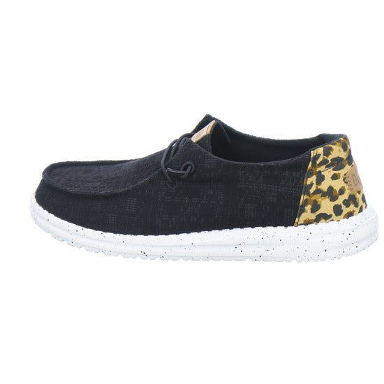 Hey Dude Sneaker Damen Wendy Wildcat Schwarz-kombi