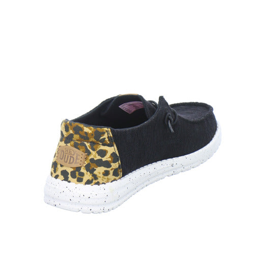 Hey Dude Sneaker Damen Wendy Wildcat Schwarz-kombi