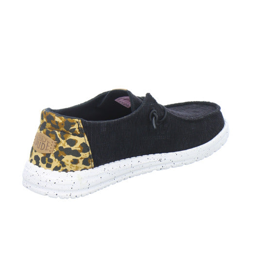 Hey Dude Sneaker Damen Wendy Wildcat Schwarz-kombi