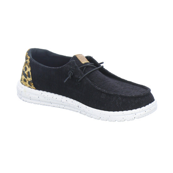 Hey Dude Sneaker Damen Wendy Wildcat Schwarz-kombi