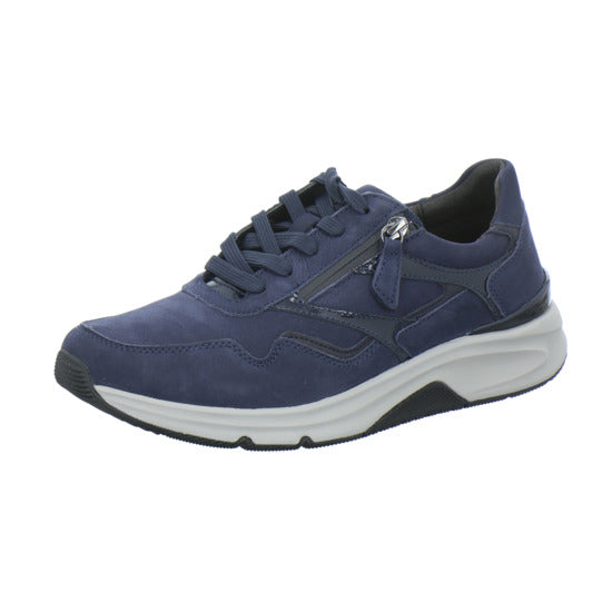 Gabor Comfort Rolling Soft Schnürhalbschuhe Dunkelblau - 360° Ansicht