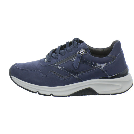 Gabor Comfort Rolling Soft Schnürhalbschuhe Dunkelblau - 360° Ansicht