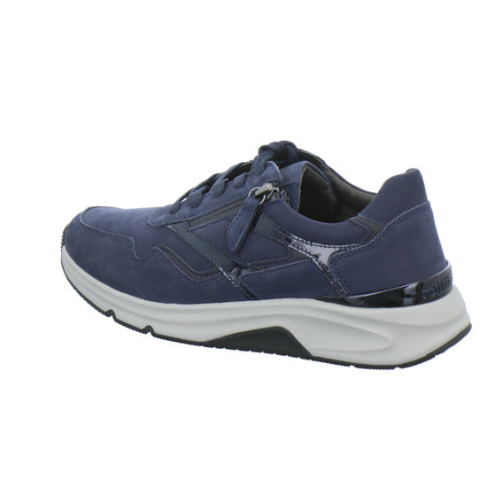 Gabor Comfort Rolling Soft Schnürhalbschuhe Dunkelblau - 360° Ansicht