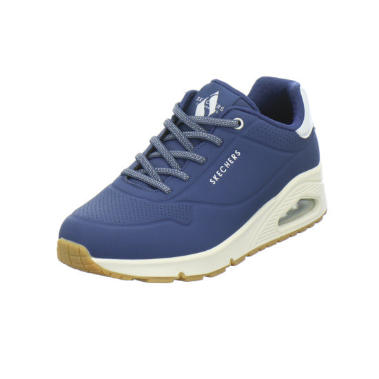 Skechers UNO SHIMMER AWAY Schnürhalbschuhe Dunkelblau - 360° Ansicht