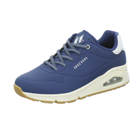 Skechers UNO SHIMMER AWAY Schnürhalbschuhe Dunkelblau - 360° Ansicht