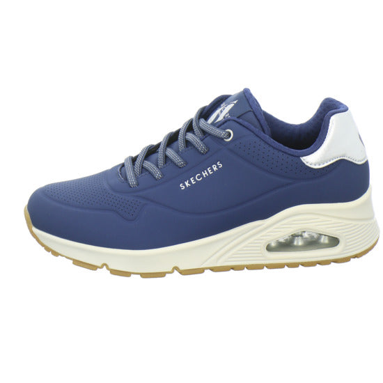 Skechers UNO SHIMMER AWAY Schnürhalbschuhe Dunkelblau - 360° Ansicht