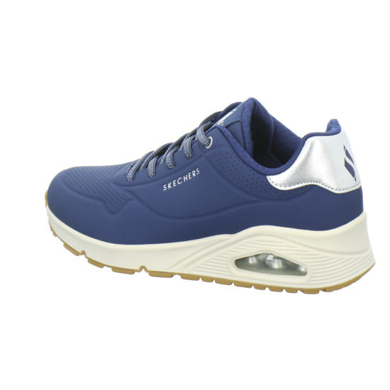 Skechers UNO SHIMMER AWAY Schnürhalbschuhe Dunkelblau - 360° Ansicht