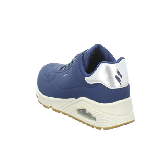 Skechers UNO SHIMMER AWAY Schnürhalbschuhe Dunkelblau - 360° Ansicht
