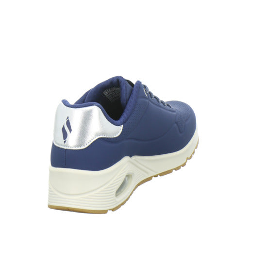 Skechers UNO SHIMMER AWAY Schnürhalbschuhe Dunkelblau - 360° Ansicht