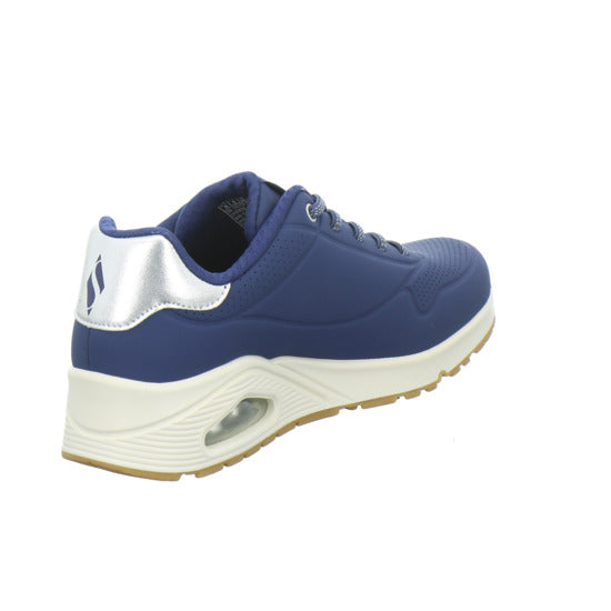 Skechers UNO SHIMMER AWAY Schnürhalbschuhe Dunkelblau - 360° Ansicht