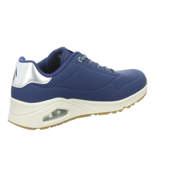 Skechers UNO SHIMMER AWAY Schnürhalbschuhe Dunkelblau - 360° Ansicht