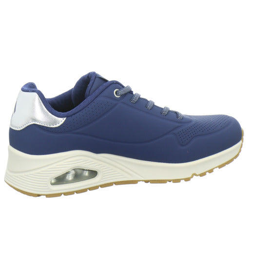 Skechers UNO SHIMMER AWAY Schnürhalbschuhe Dunkelblau - 360° Ansicht