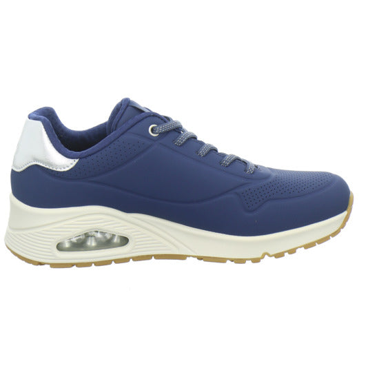 Skechers UNO SHIMMER AWAY Schnürhalbschuhe Dunkelblau - 360° Ansicht