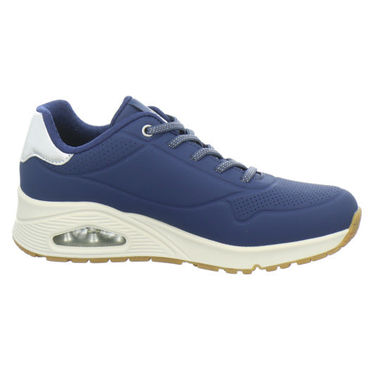 Skechers UNO SHIMMER AWAY Schnürhalbschuhe Dunkelblau - 360° Ansicht