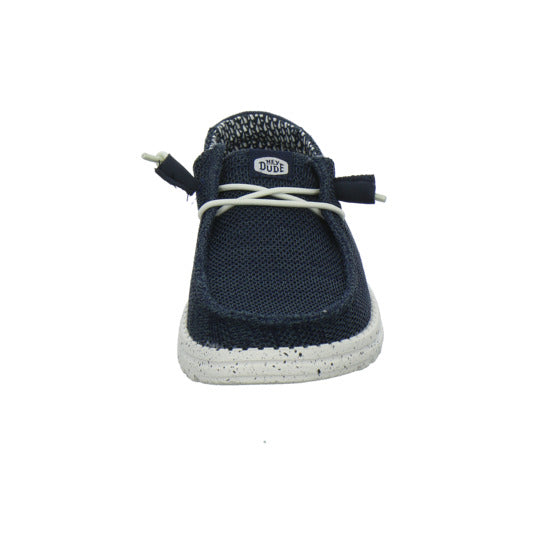 Hey Dude Wendy Stretch Socks Schnürhalbschuhe Dunkelblau - 360° Ansicht