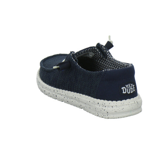 Hey Dude Wendy Stretch Socks Schnürhalbschuhe Dunkelblau - 360° Ansicht