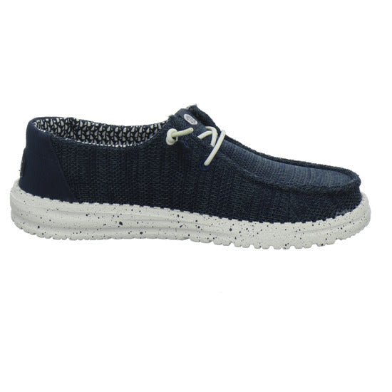 Hey Dude Wendy Stretch Socks Schnürhalbschuhe Dunkelblau - 360° Ansicht