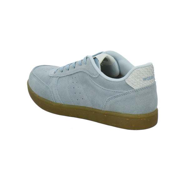 Woden Bjork Suede Schnürhalbschuhe Hellblau - 360° Ansicht