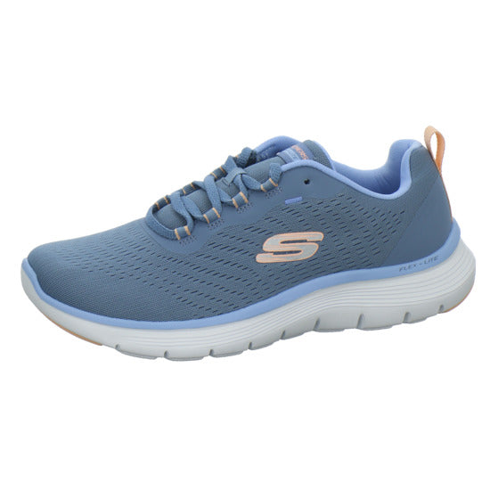 Skechers FLEX APPEAL Schnürhalbschuhe Hellblau - 360° Ansicht