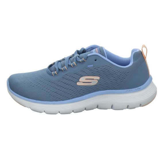 Skechers FLEX APPEAL Schnürhalbschuhe Hellblau - 360° Ansicht
