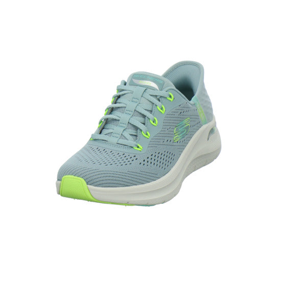 Skechers ARCH FIT SLIP INS Schnürhalbschuhe Hellblau - 360° Ansicht