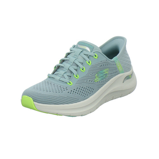 Skechers ARCH FIT SLIP INS Schnürhalbschuhe Hellblau - 360° Ansicht