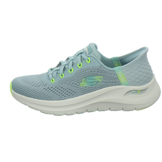 Skechers ARCH FIT SLIP INS Schnürhalbschuhe Hellblau - 360° Ansicht
