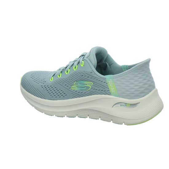 Skechers ARCH FIT SLIP INS Schnürhalbschuhe Hellblau - 360° Ansicht