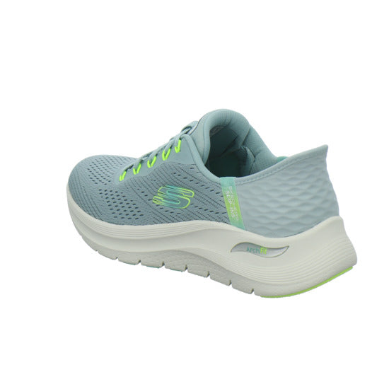 Skechers ARCH FIT SLIP INS Schnürhalbschuhe Hellblau - 360° Ansicht