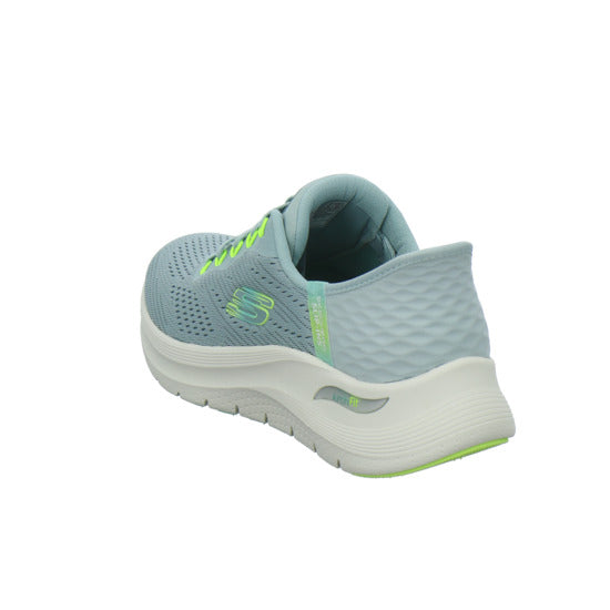 Skechers ARCH FIT SLIP INS Schnürhalbschuhe Hellblau - 360° Ansicht