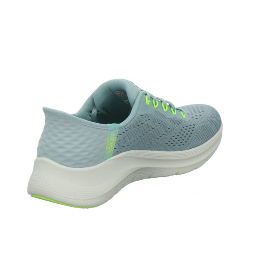 Skechers ARCH FIT SLIP INS Schnürhalbschuhe Hellblau - 360° Ansicht