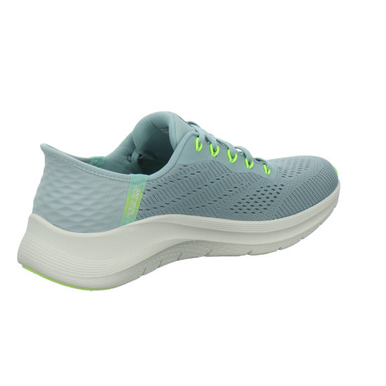 Skechers ARCH FIT SLIP INS Schnürhalbschuhe Hellblau - 360° Ansicht