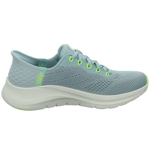 Skechers ARCH FIT SLIP INS Schnürhalbschuhe Hellblau - 360° Ansicht