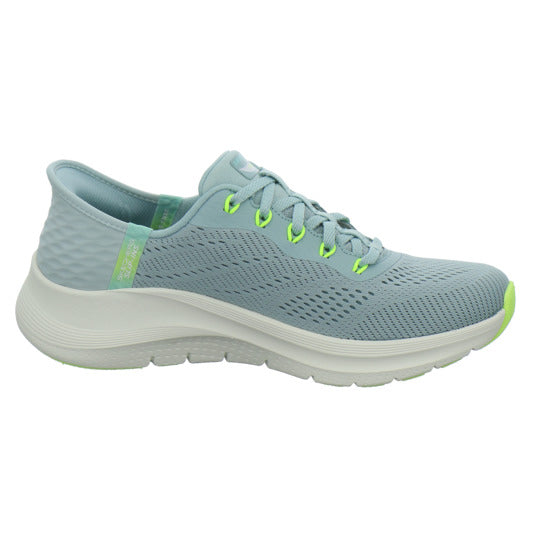 Skechers ARCH FIT SLIP INS Schnürhalbschuhe Hellblau - 360° Ansicht
