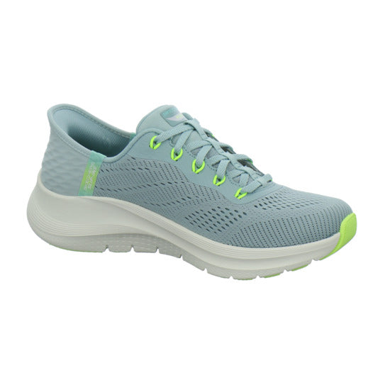 Skechers ARCH FIT SLIP INS Schnürhalbschuhe Hellblau - 360° Ansicht