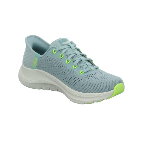 Skechers ARCH FIT SLIP INS Schnürhalbschuhe Hellblau - 360° Ansicht