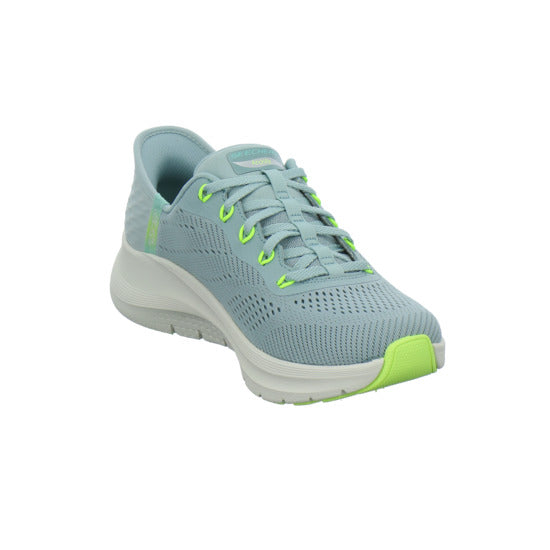 Skechers ARCH FIT SLIP INS Schnürhalbschuhe Hellblau - 360° Ansicht