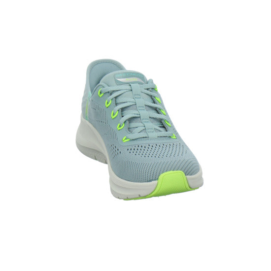 Skechers ARCH FIT SLIP INS Schnürhalbschuhe Hellblau - 360° Ansicht