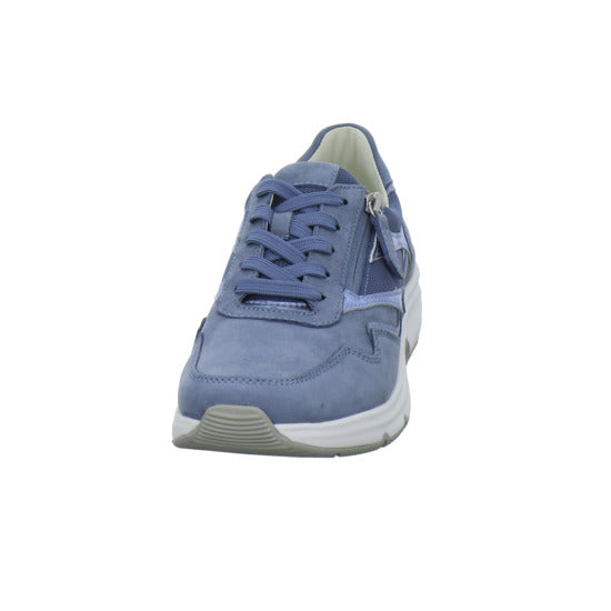 Gabor Comfort Rolling Soft Schnürhalbschuhe Hellblau - 360° Ansicht