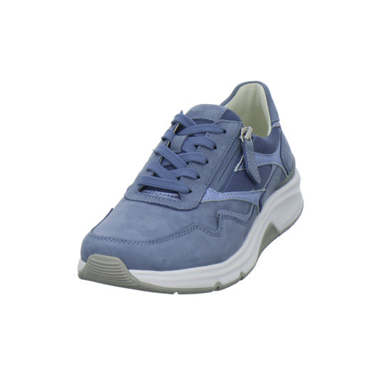 Gabor Comfort Rolling Soft Schnürhalbschuhe Hellblau - 360° Ansicht