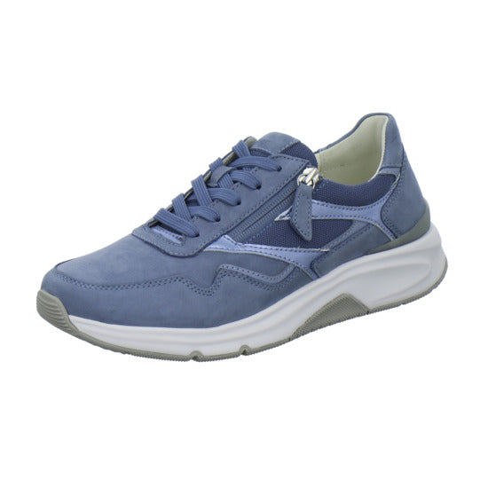 Gabor Comfort Rolling Soft Schnürhalbschuhe Hellblau - 360° Ansicht