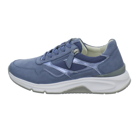 Gabor Comfort Rolling Soft Schnürhalbschuhe Hellblau - 360° Ansicht