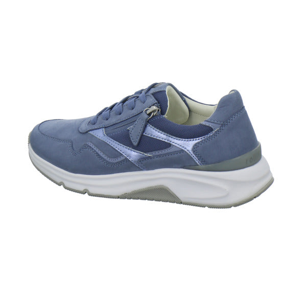 Gabor Comfort Rolling Soft Schnürhalbschuhe Hellblau - 360° Ansicht