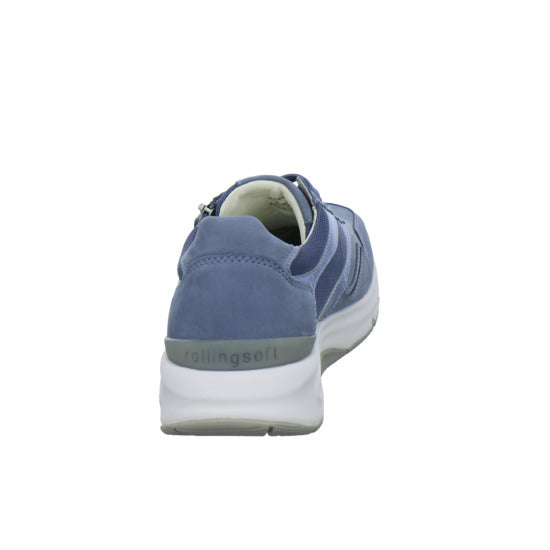 Gabor Comfort Rolling Soft Schnürhalbschuhe Hellblau - 360° Ansicht