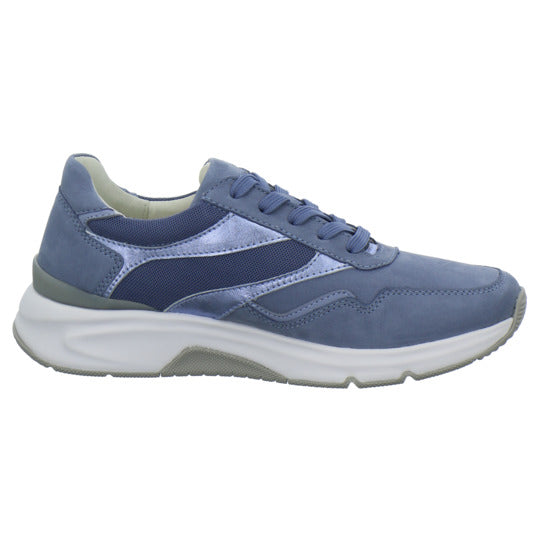 Gabor Comfort Rolling Soft Schnürhalbschuhe Hellblau - 360° Ansicht