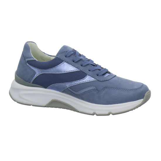 Gabor Comfort Rolling Soft Schnürhalbschuhe Hellblau - 360° Ansicht