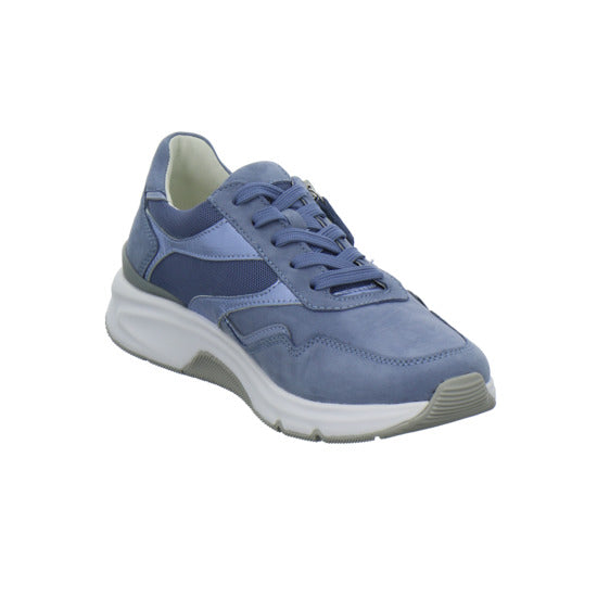 Gabor Comfort Rolling Soft Schnürhalbschuhe Hellblau - 360° Ansicht